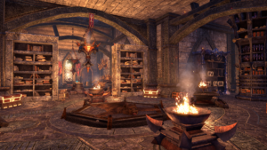 Nosferatu's Daedric Library! ESO Beautiful Library Tour! Touring homes and getting decoration inspiration! Streamed at twitch.tv/jhartellis on December 2, 2018