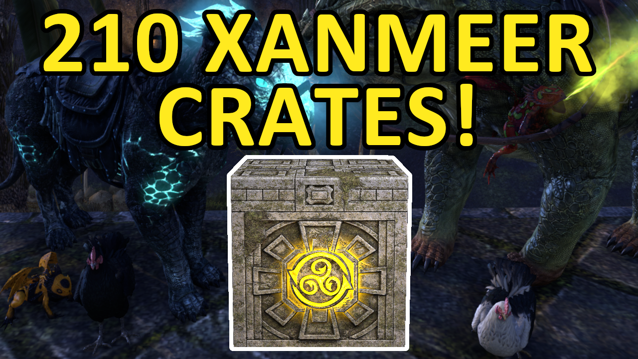 Opening 210 Xanmeer Crown Crates in The Elder Scrolls Online (ESO)