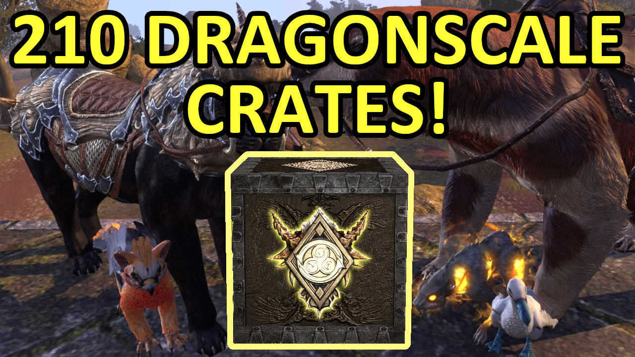 Opening 210 Dragonscale Crown Crates in The Elder Scrolls Online (ESO)